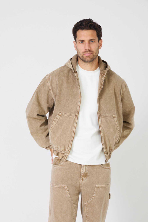 Bomber Camel Délavé