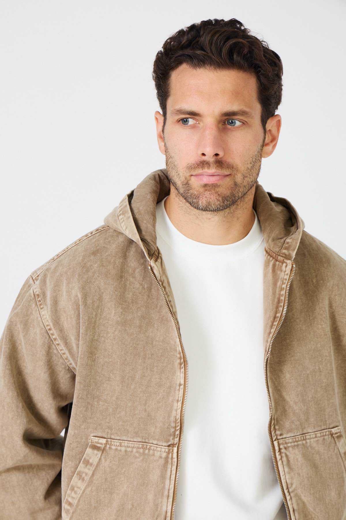 Bomber Camel Délavé