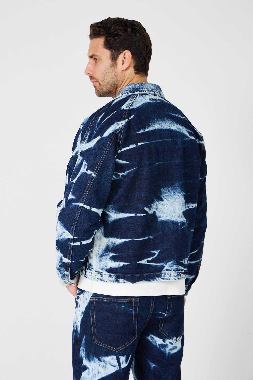 Denim Jacket with Lightning Bolt
