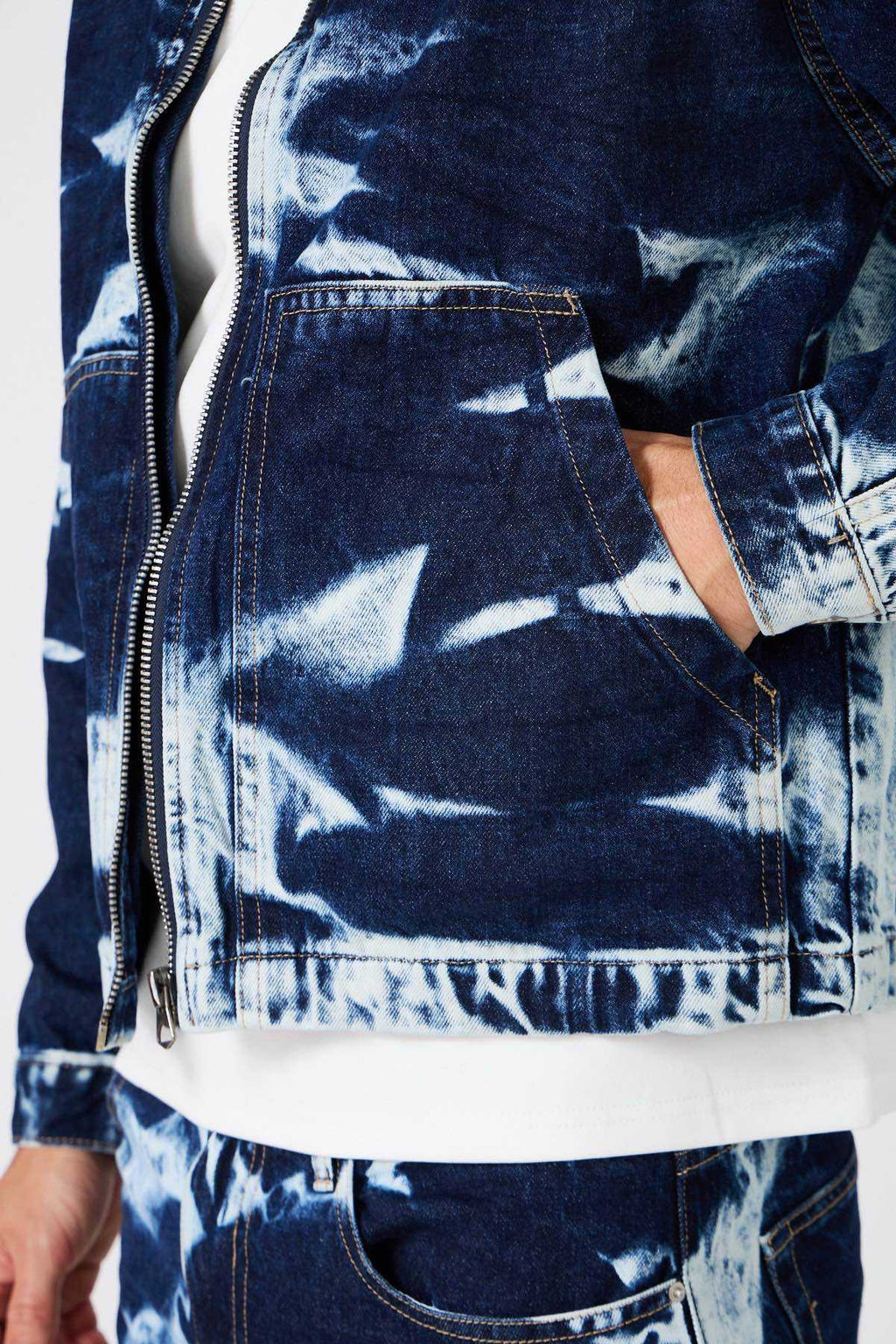 Denim Jacket with Lightning Bolt