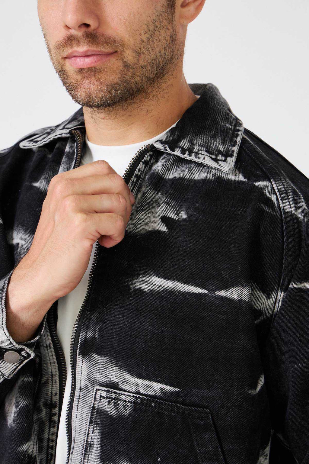 Denim Jacket with Lightning Bolt