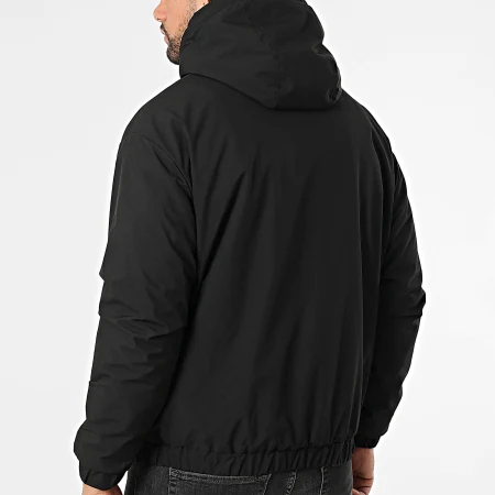 Veste réversible imperméable 2 en 1 blanc et noir