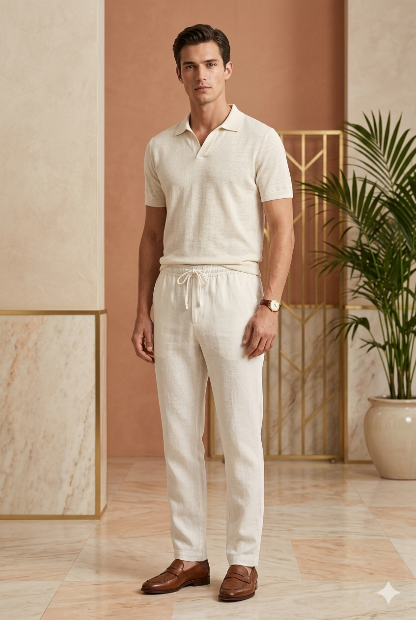 Pantalon Riviera — Blanc Immaculé