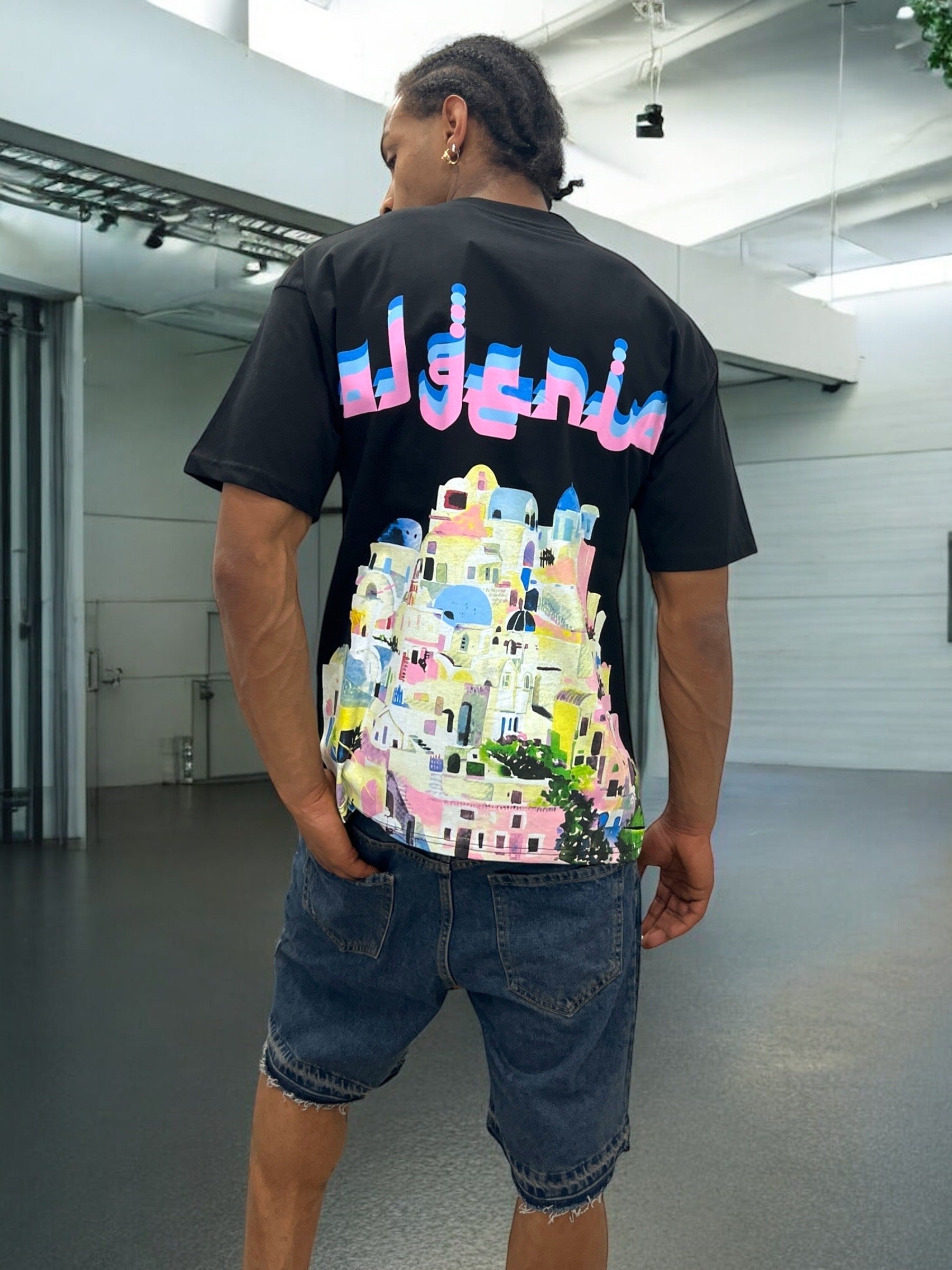 T-shirt Algeria paysage coloré