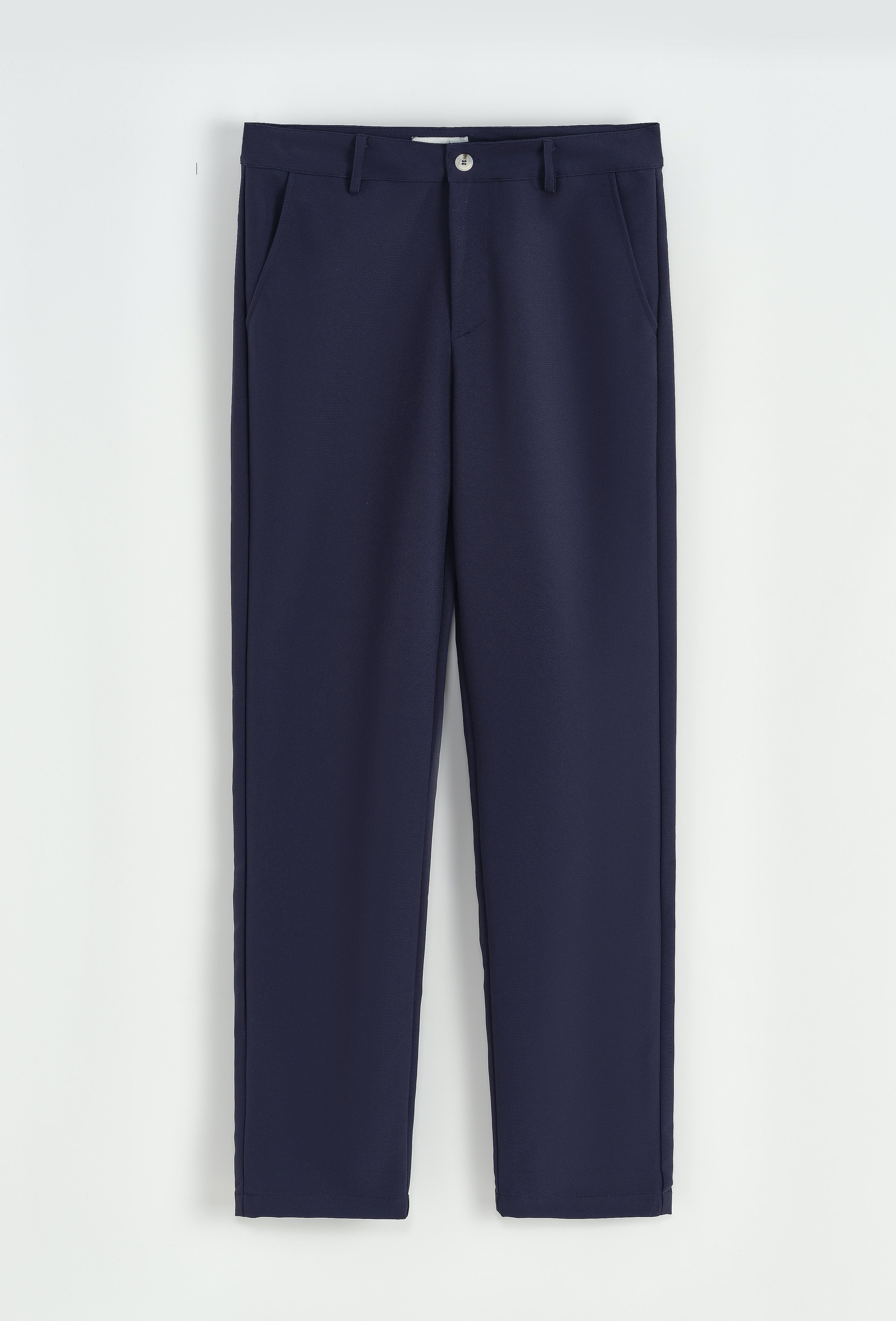 Pantalon à Pinces Bleu Marine