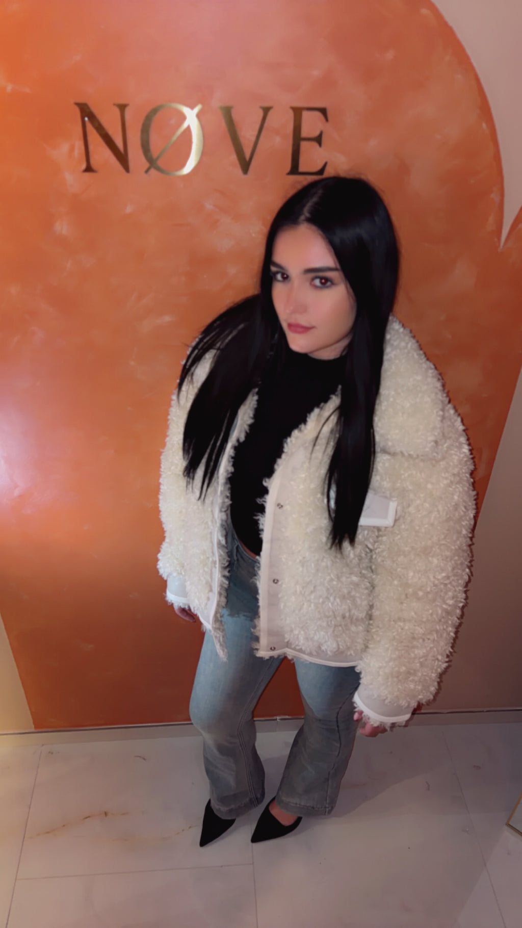 Ecru Teddy Bear Jacket