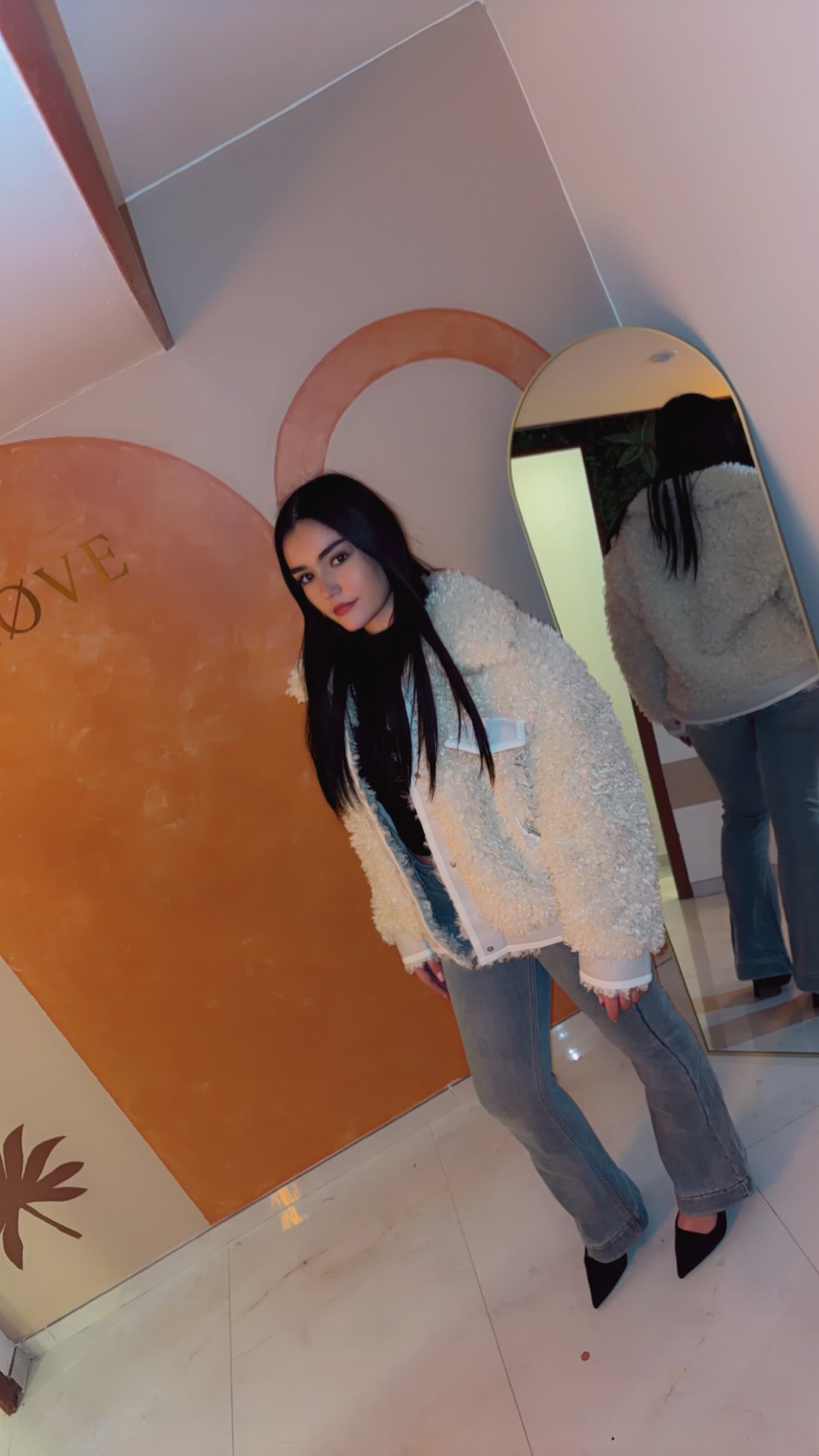 Veste Teddy Bear Écrue