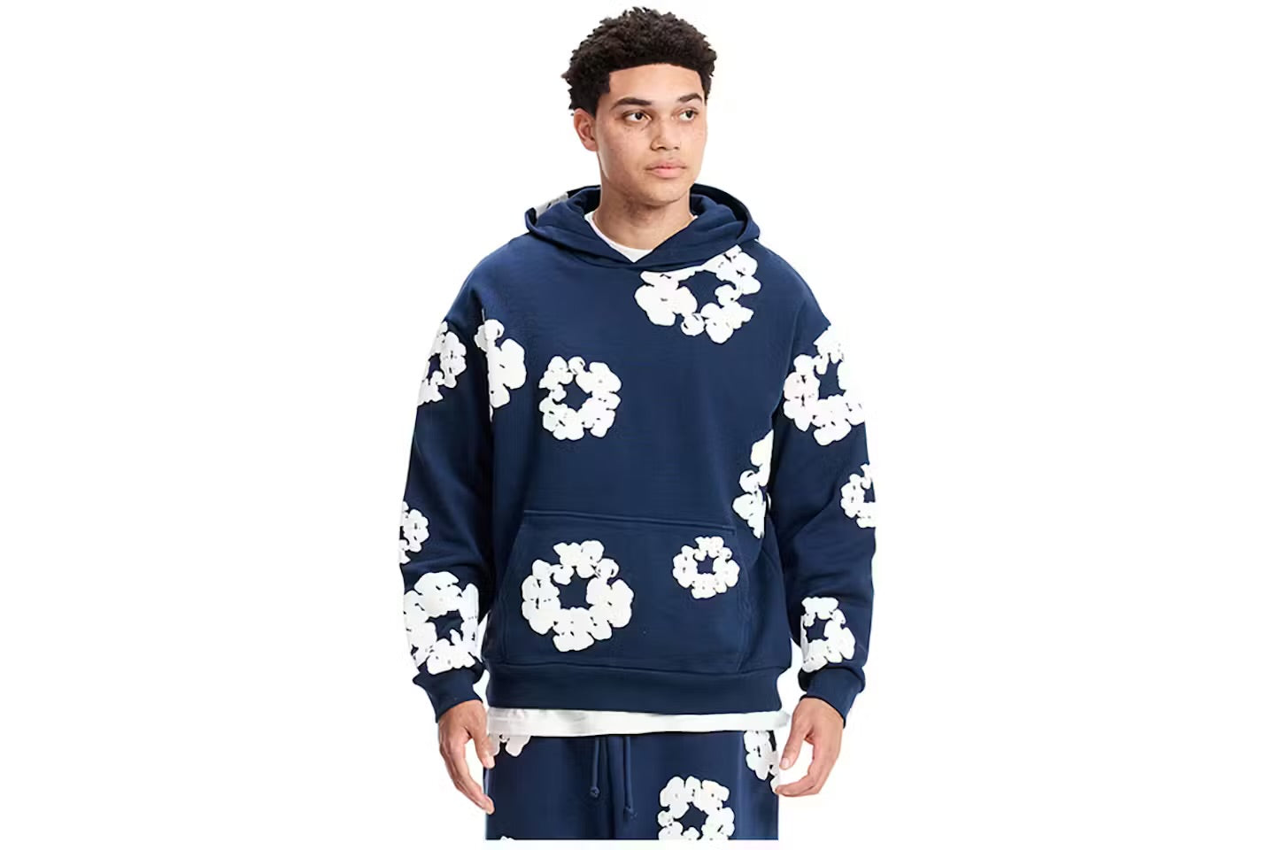 Sweat à Capuche Fleuri