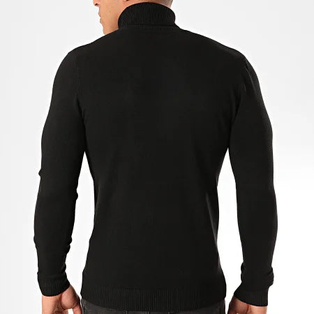 Pull Col Roulé Texturé