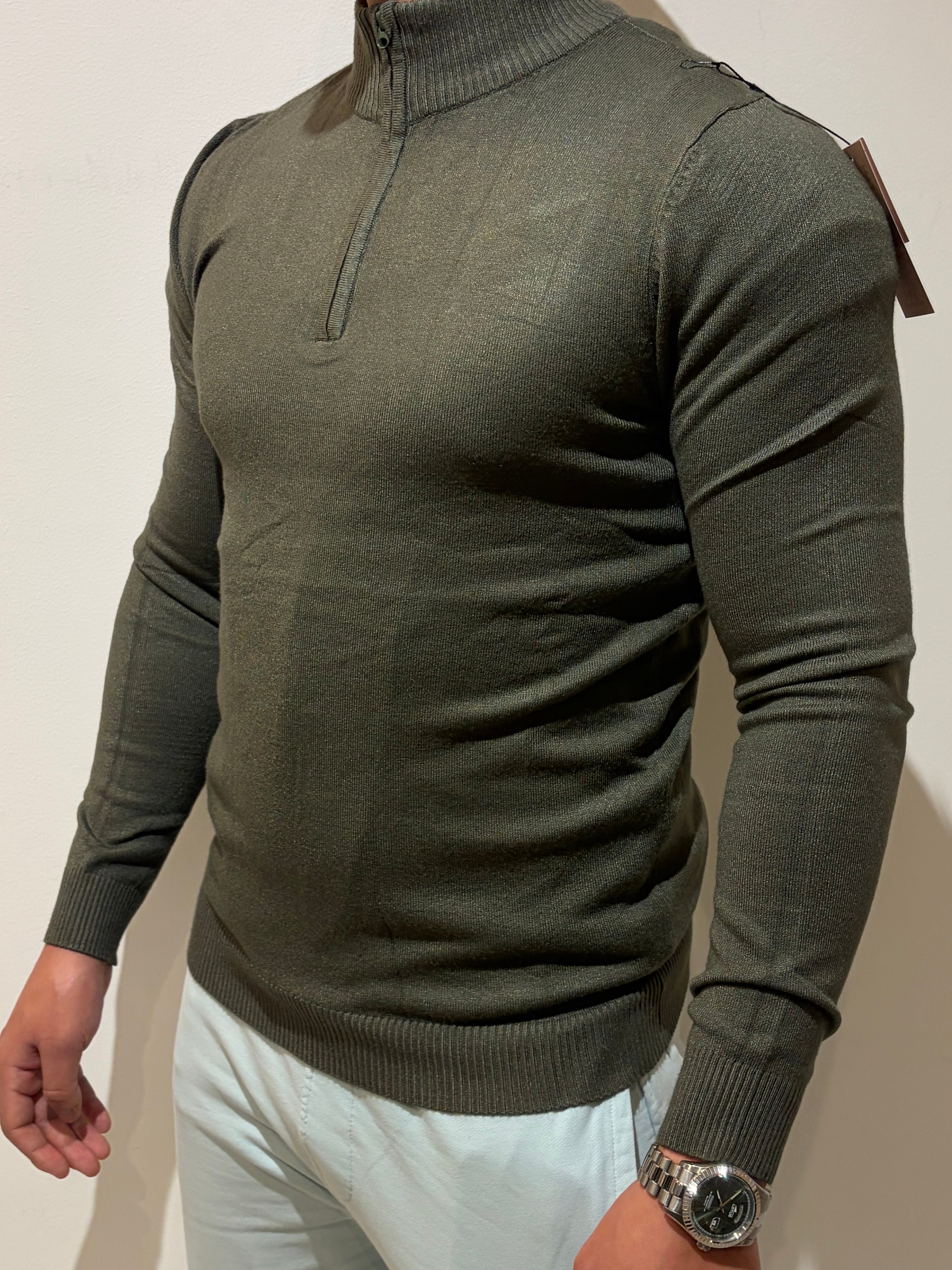 Pull Col Montant Zip