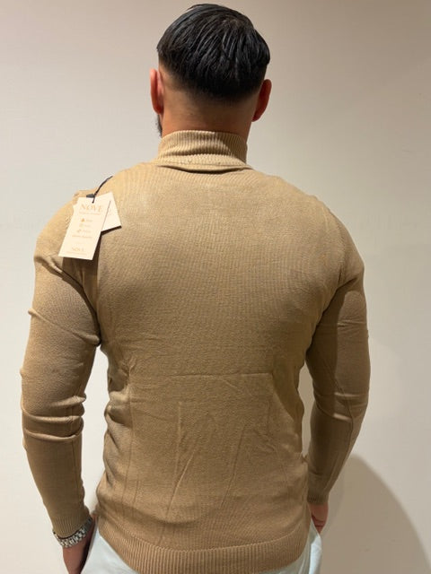 Pull Col Roulé Texturé