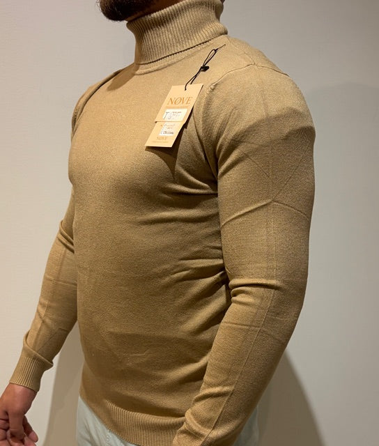 Pull Col Roulé Texturé