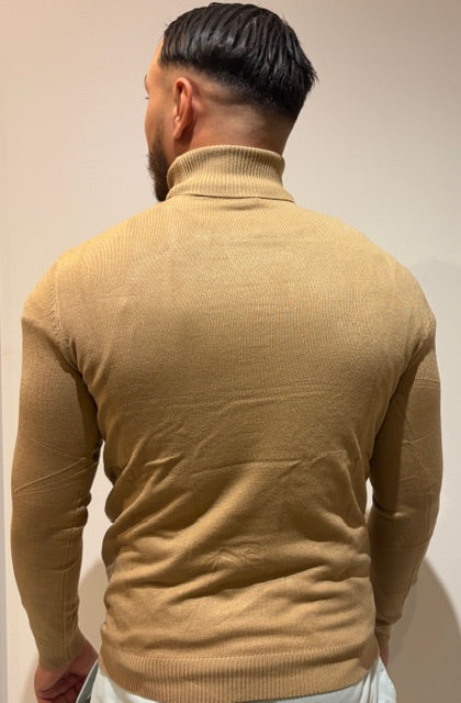 Pull Col Roulé Texturé