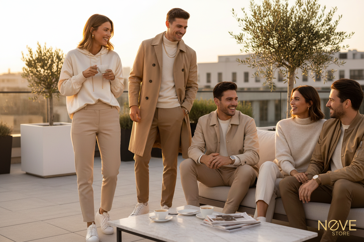 Bannière NØVE STORE Lifestyle - Doré Blanc Beige