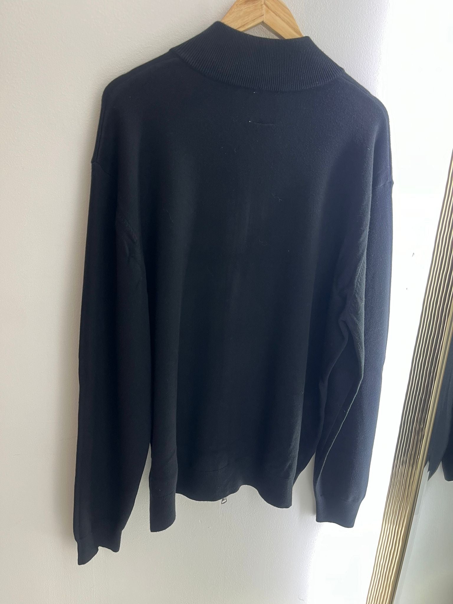 Gilet Noir Double Zip Moulant Homme