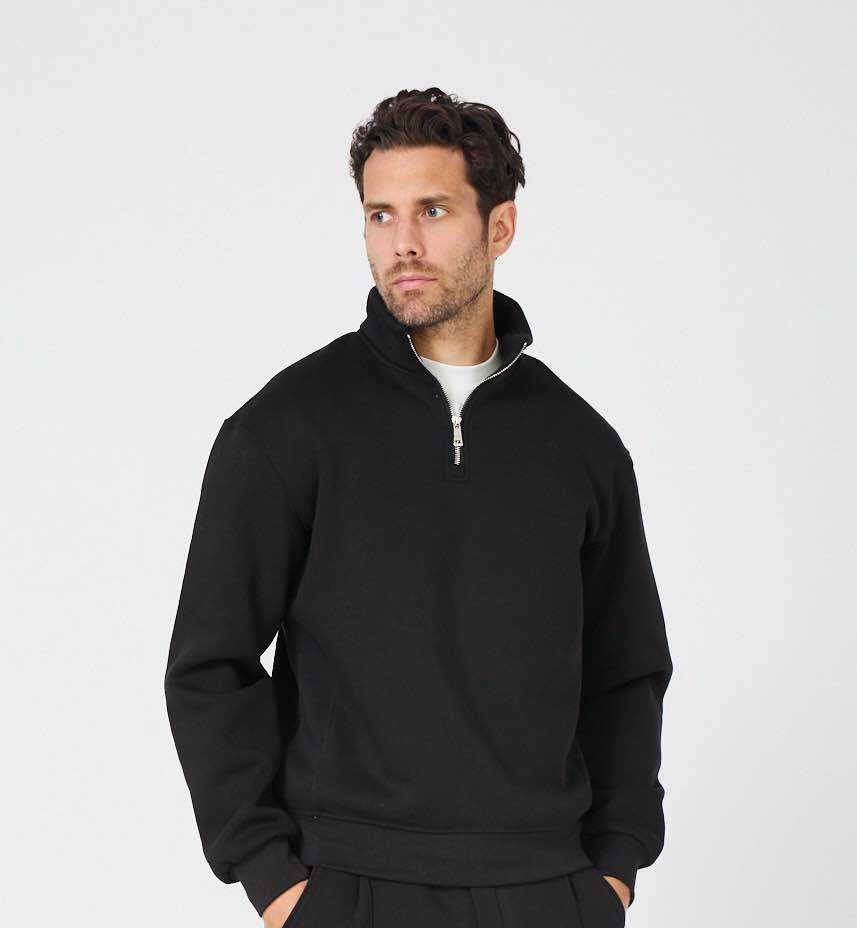 Pull Zippé Molletonné Chic & Sport